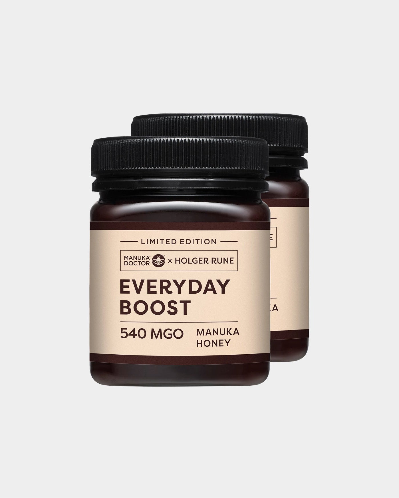 2-pack with 2 Everyday Boost certified Manuka honey, 540 MGO
