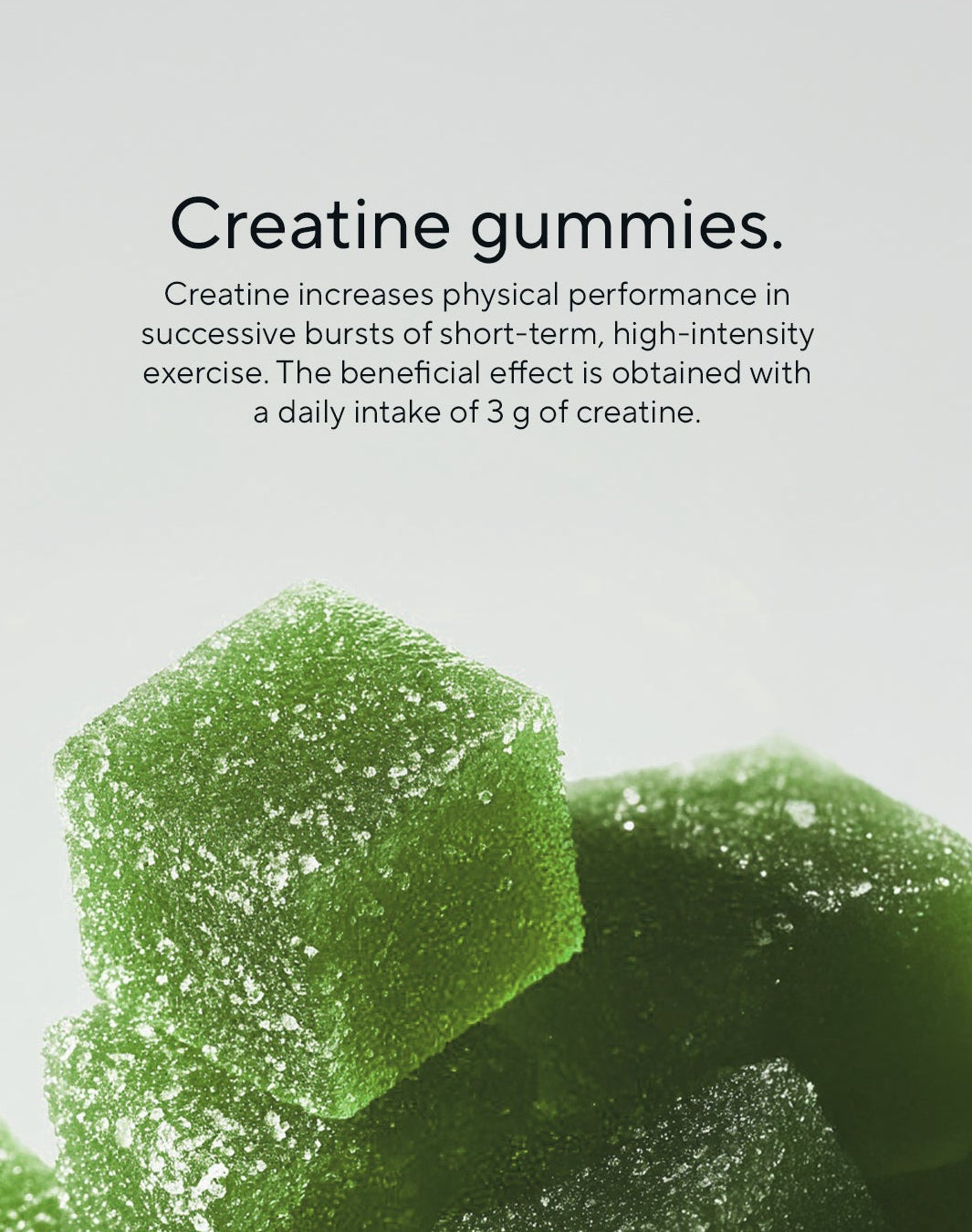 New in. Creatine Gummies+ | Green Apple | 60 Gummies